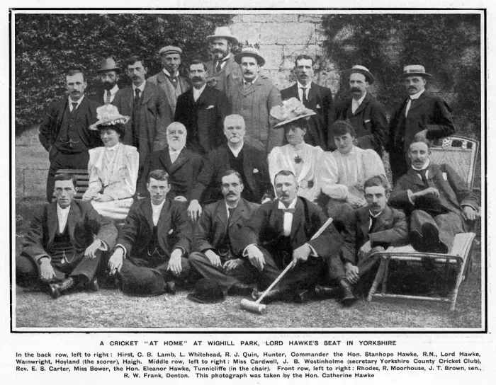 Framed Print : A cricket at home at Wighill Park, 1901 Framed Print : A cricket at home at Wighill Park, 1901