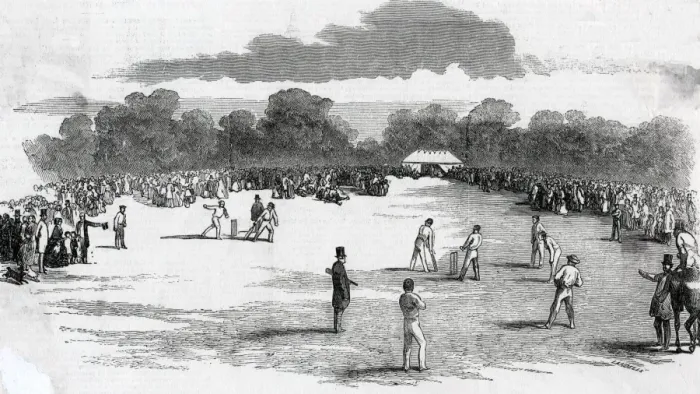 Framed Print : Cricket match at the cricket-ground at Castle Howard Framed Print : Cricket match at the cricket-ground at Castle Howard