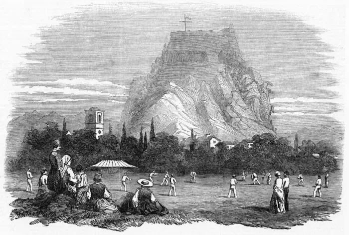 Framed Print : Cricket Match at the Garrison, Corfu, Greece Framed Print : Cricket Match at the Garrison, Corfu, Greece