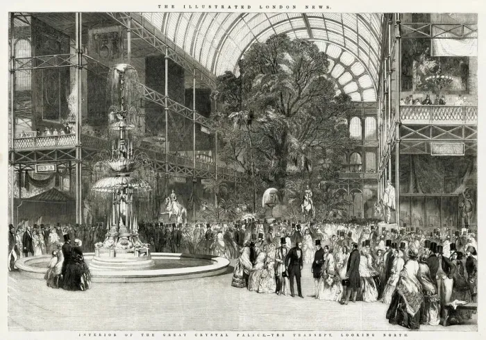 Framed Print : CRYSTAL PALACE INTERIOR 1851