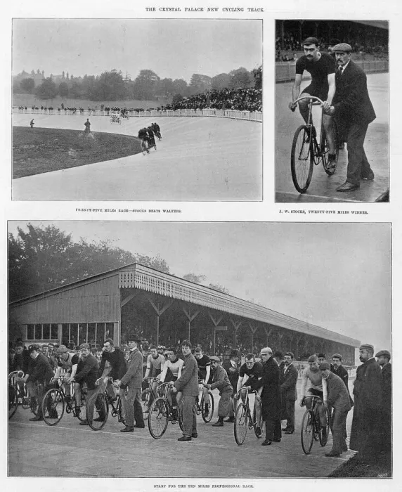 Framed Print : Crystal Palace new cycling track, 1896 Framed Print : Crystal Palace new cycling track, 1896