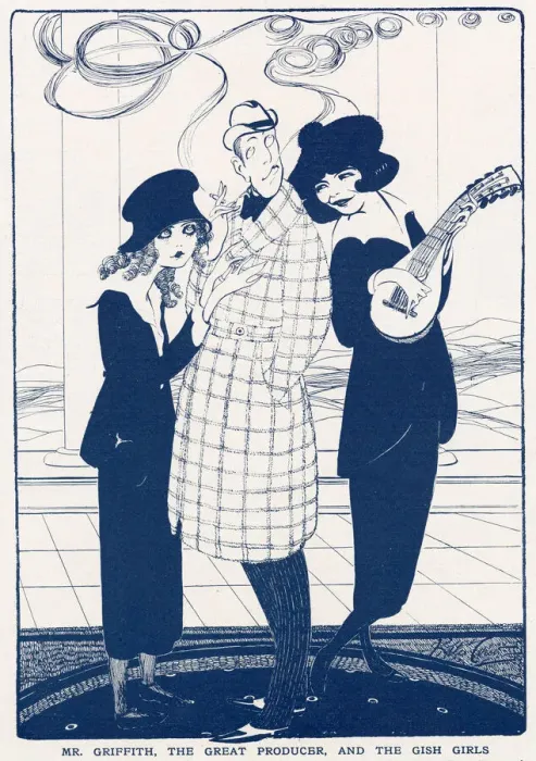 Framed Print : D. W. Griffith & the Gish sisters by Kate Carew Framed Print : D. W. Griffith & the Gish sisters by Kate Carew