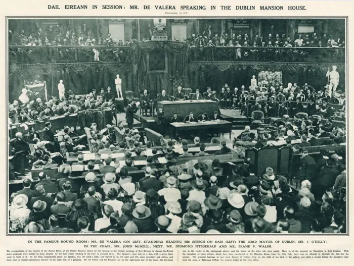 Framed Print : Dail Eirann in session Framed Print : Dail Eirann in session