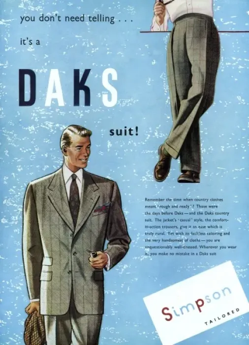 Framed Print : Daks advertisement, 1953 Framed Print : Daks advertisement, 1953