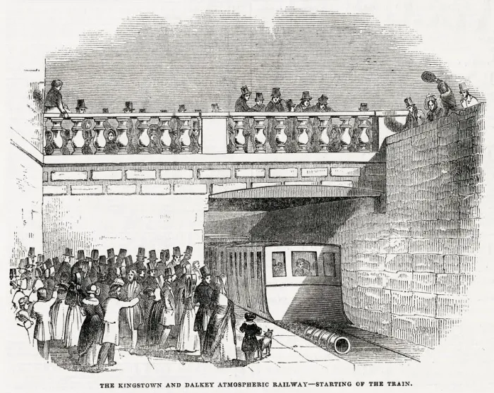 Framed Print : Dalkey Atmospheric Railway, opened in August 1843 till April 1854 Framed Print : Dalkey Atmospheric Railway, opened in August 1843 till April 1854
