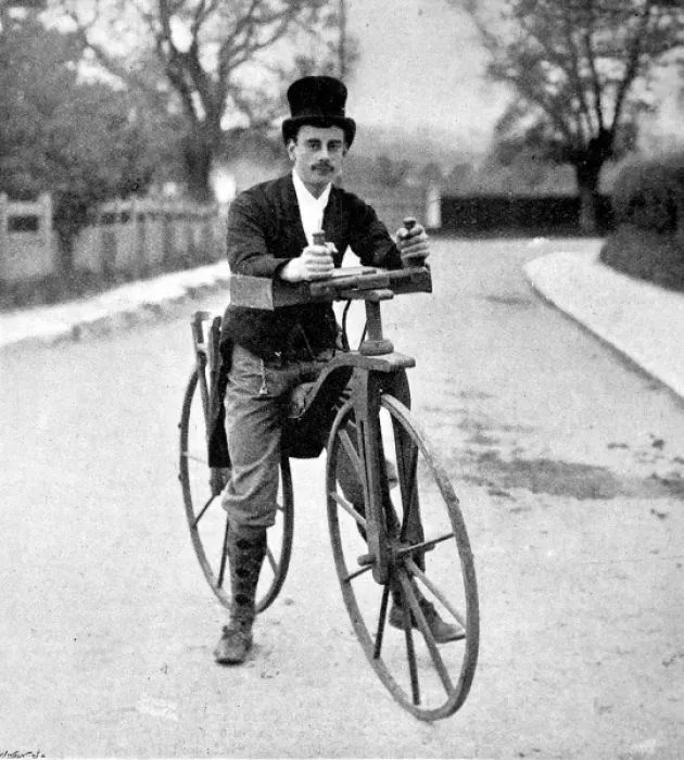 Framed Print : The Dandy-Horse Bicycle of the 1820 s