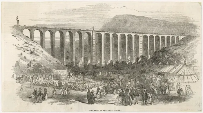 Framed Print : Dane Viaduct, Staffs