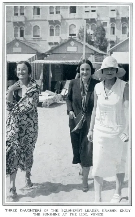 Framed Print : Daughters of Leonid Krassin at the Venice Lido