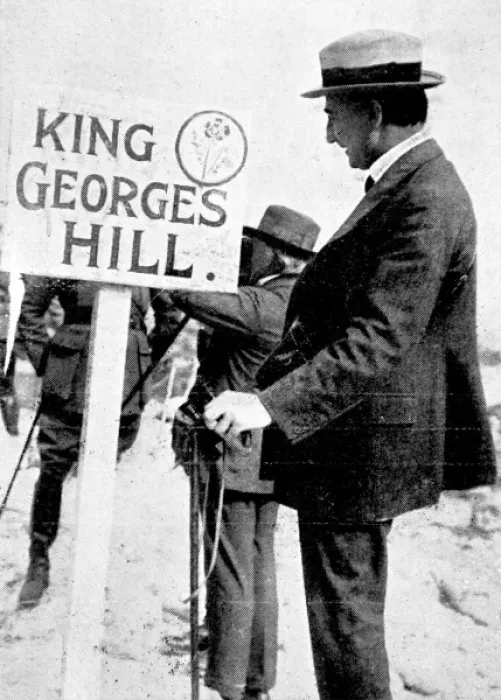 Framed Print : David Lloyd and Lord Reading on King Georges Hill
