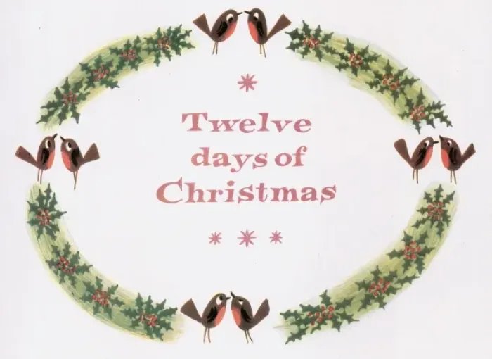 Framed Print : Twelve Days of Christmas Framed Print : Twelve Days of Christmas