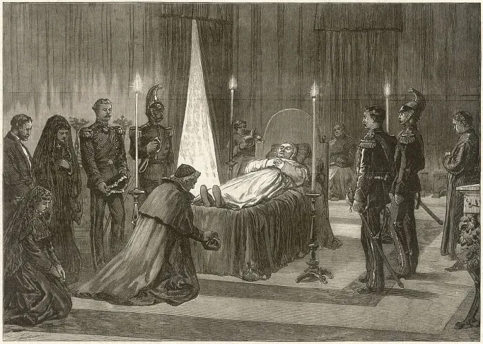 Framed Print : Dead Pope Pius IX Lying in state Framed Print : Dead Pope Pius IX Lying in state