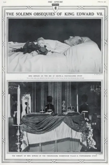 Framed Print : Death of King Edward VII Framed Print : Death of King Edward VII