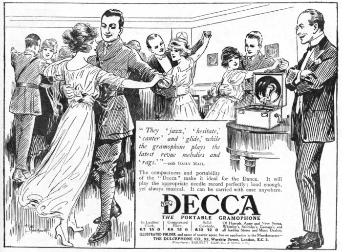 Framed Print : Decca Gramophone advertisement, post war Framed Print : Decca Gramophone advertisement, post war