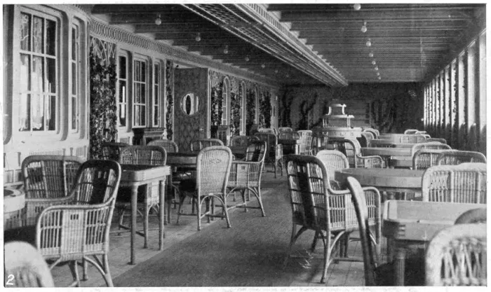 Framed Print : The Deck Cafe on the Titanic Framed Print : The Deck Cafe on the Titanic