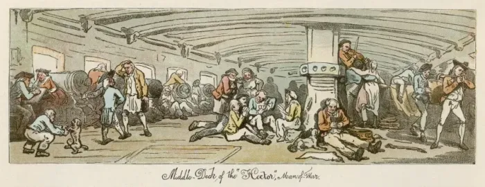 Framed Print : Below Decks 1782 Framed Print : Below Decks 1782