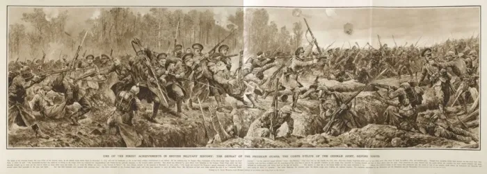 Framed Print : Defeat of Prussian Guard in Great War Deeds, WW1 Framed Print : Defeat of Prussian Guard in Great War Deeds, WW1