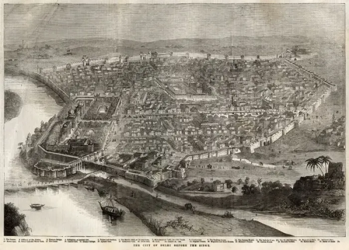 Framed Print : Delhi before the 1857 siege Framed Print : Delhi before the 1857 siege
