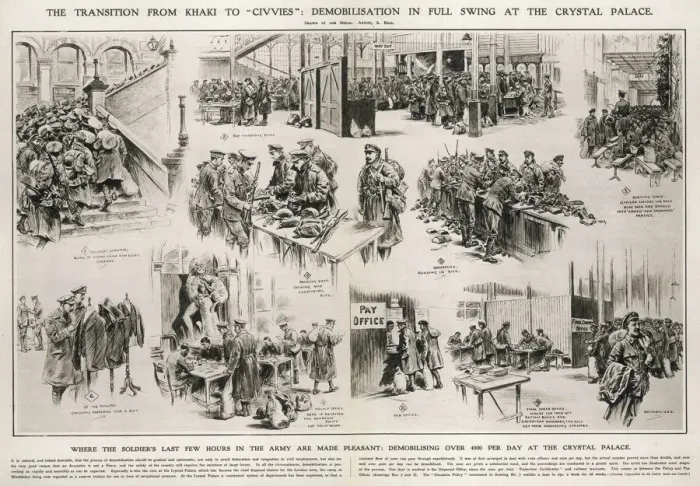Framed Print : Demobilisation after Wwi Framed Print : Demobilisation after Wwi