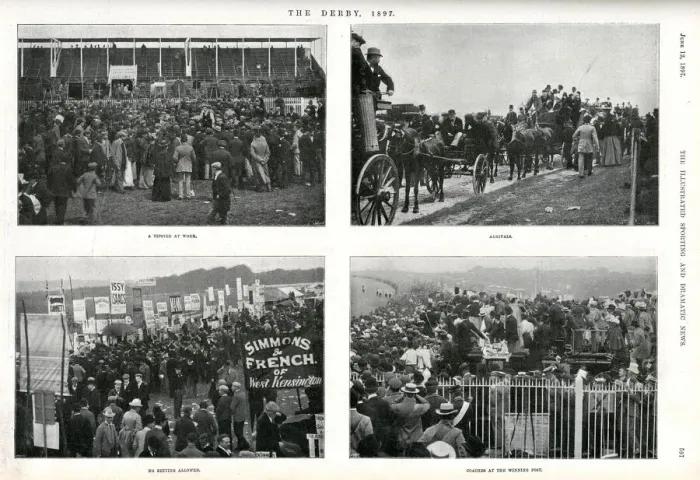 Framed Print : The Derby 1897