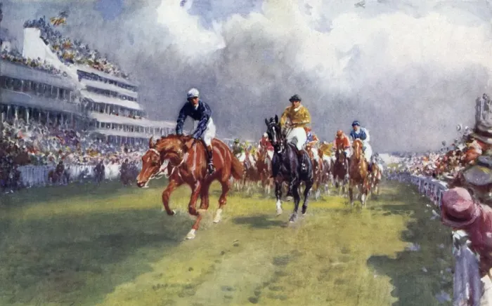 Framed Print : The Derby by Gilbert Holiday Framed Print : The Derby by Gilbert Holiday