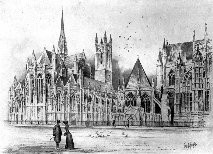 Framed Print : Design for a chapel in memory of Queen Victoria at Westminst Framed Print : Design for a chapel in memory of Queen Victoria at Westminst