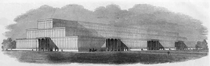 Framed Print : Design for Crystal Palace by Joseph Paxton Framed Print : Design for Crystal Palace by Joseph Paxton
