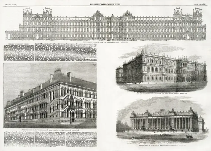Framed Print : design for the War Office Framed Print : design for the War Office