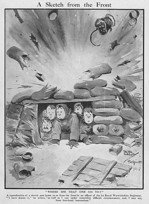 Framed Print : Where Did That One Go To? by Bruce Bairnsfather