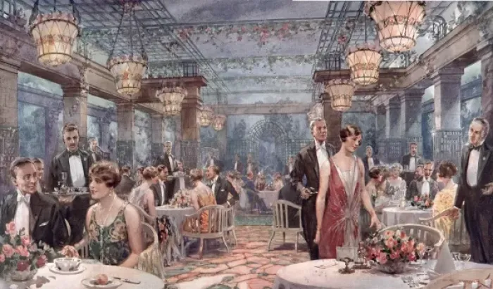 Framed Print : Dining in the Moonlight : In the Garden Grill-Room Framed Print : Dining in the Moonlight : In the Garden Grill-Room