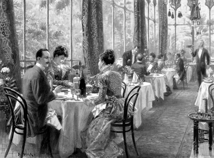 Framed Print : Dinner at the Grand Hotel de Quirinal, Rome Framed Print : Dinner at the Grand Hotel de Quirinal, Rome