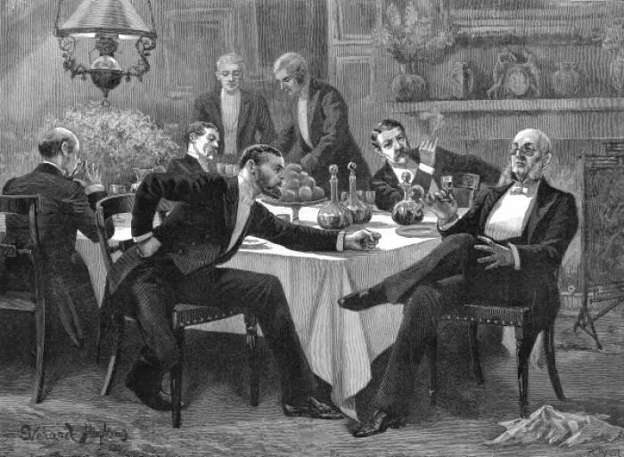 Framed Print : After Dinner Politics, 1886 Framed Print : After Dinner Politics, 1886