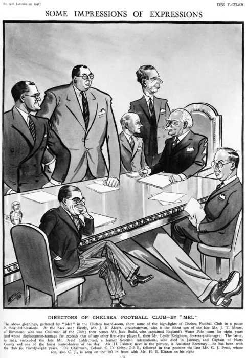 Framed Print : Directors of Chelsea Football Club 1938 Framed Print : Directors of Chelsea Football Club 1938