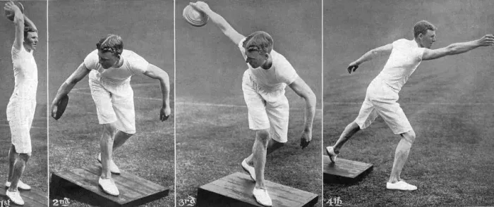Framed Print : Discus Throwing - Olympics, London 1908 Framed Print : Discus Throwing - Olympics, London 1908