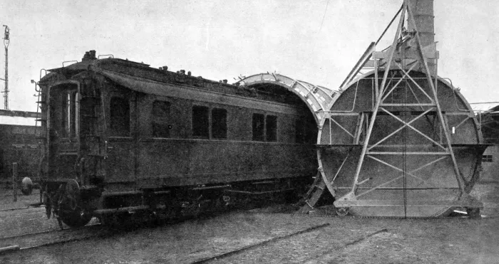 Framed Print : Disinfecting a railway carriage