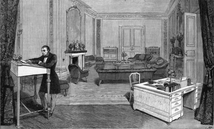 Framed Print : Disraeli  /  Curzon Street