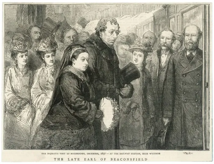Framed Print : Disraeli / Victoria Visit Framed Print : Disraeli / Victoria Visit