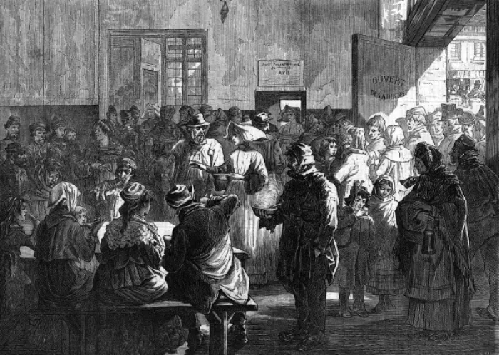 Framed Print : Distress in Paris 1874 Framed Print : Distress in Paris 1874