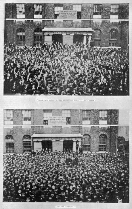 Framed Print : The Dock Labourers great strike in London Framed Print : The Dock Labourers great strike in London