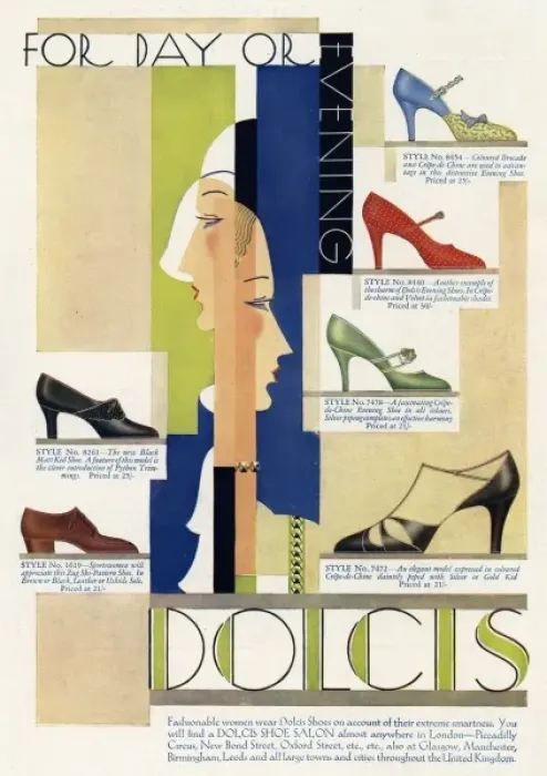 Framed Print : Dolcis Shoe Advert 1930 Framed Print : Dolcis Shoe Advert 1930