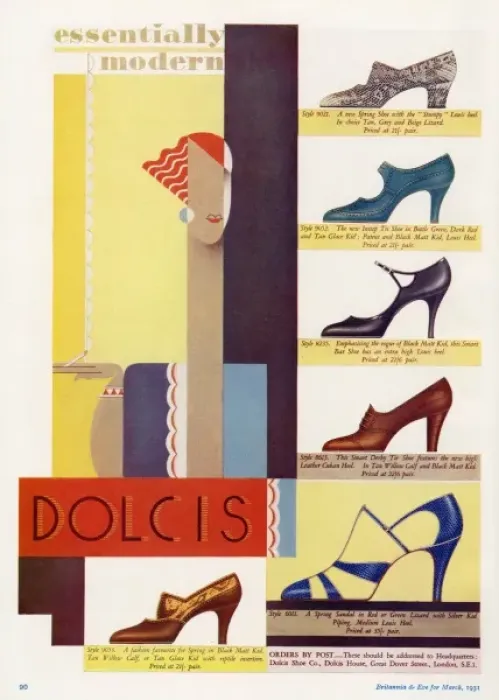 Framed Print : Dolcis Shoe Advert 1931 Framed Print : Dolcis Shoe Advert 1931