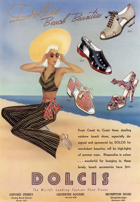 Framed Print : Dolcis shoes advertisement, 1938