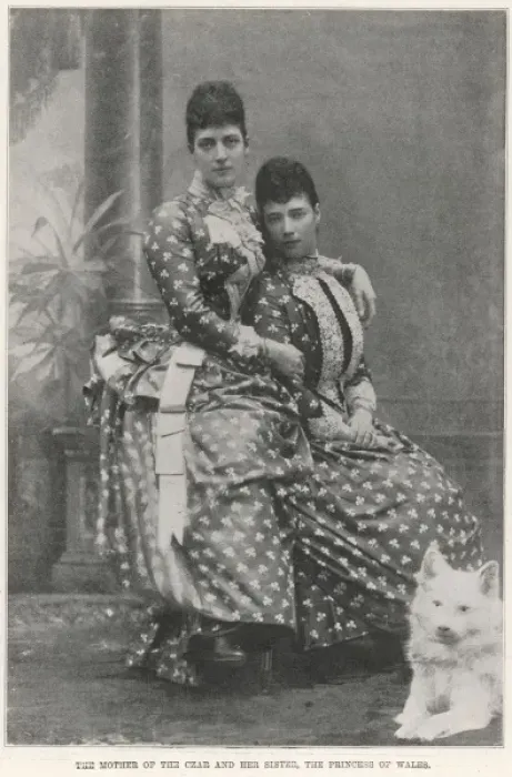 Framed Print : Dowager Empress Marie Feodorovna of Russia and Queen Alexand Framed Print : Dowager Empress Marie Feodorovna of Russia and Queen Alexand