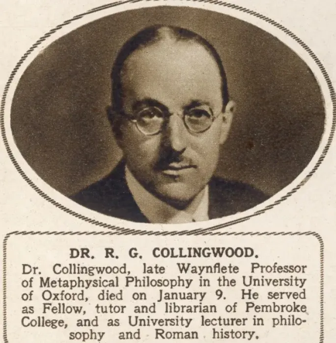 Framed Print : Dr. R. G Collingwood Framed Print : Dr. R. G Collingwood
