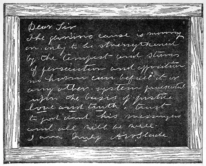 Framed Print : Dr Slades spirit writing trail Framed Print : Dr Slades spirit writing trail