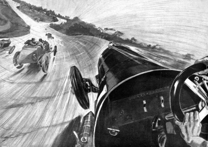 Framed Print : Drivers view at Brooklands Framed Print : Drivers view at Brooklands
