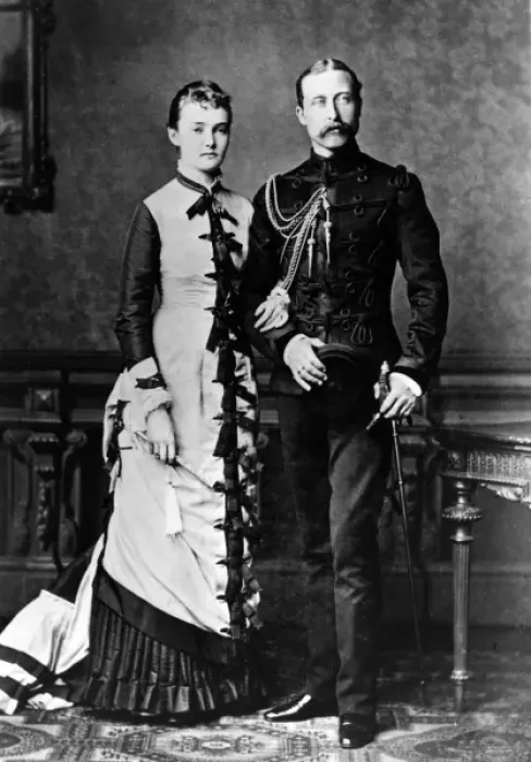 Framed Print : Duke and Duchess of Connaught, c. 1879 Framed Print : Duke and Duchess of Connaught, c. 1879