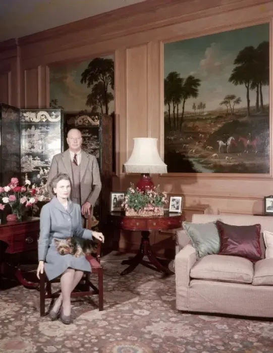 Framed Print : Duke and Duchess of Gloucester at home, 1960 Framed Print : Duke and Duchess of Gloucester at home, 1960