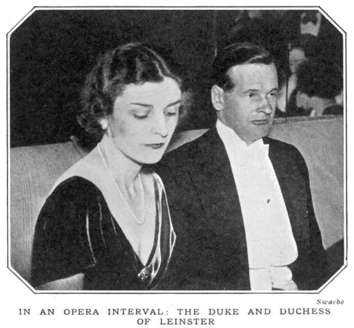 Framed Print : The Duke and Duchess of Leinster at the opera Framed Print : The Duke and Duchess of Leinster at the opera