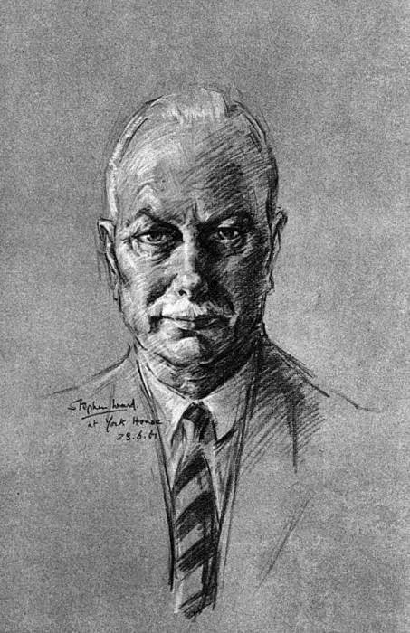 Framed Print : The Duke of Gloucester, as sketched by Stephen Ward, 1961 Framed Print : The Duke of Gloucester, as sketched by Stephen Ward, 1961