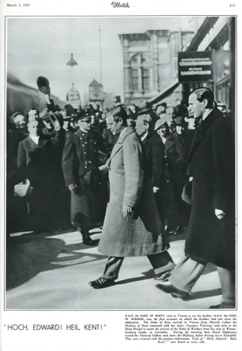 Framed Print : The Duke of Kent visits Duke of Windsor in Vienna Framed Print : The Duke of Kent visits Duke of Windsor in Vienna